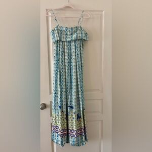 Anthropologie patterned Maxi dress- VGUC